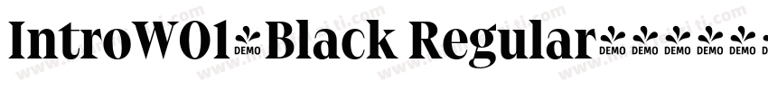 IntroW01-Black Regular字体转换